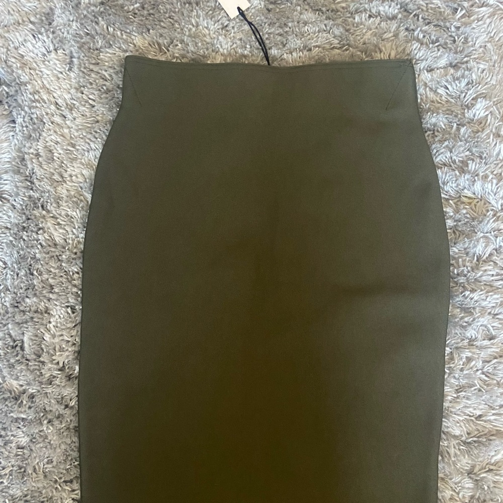 Olive Green Pencil Skirt